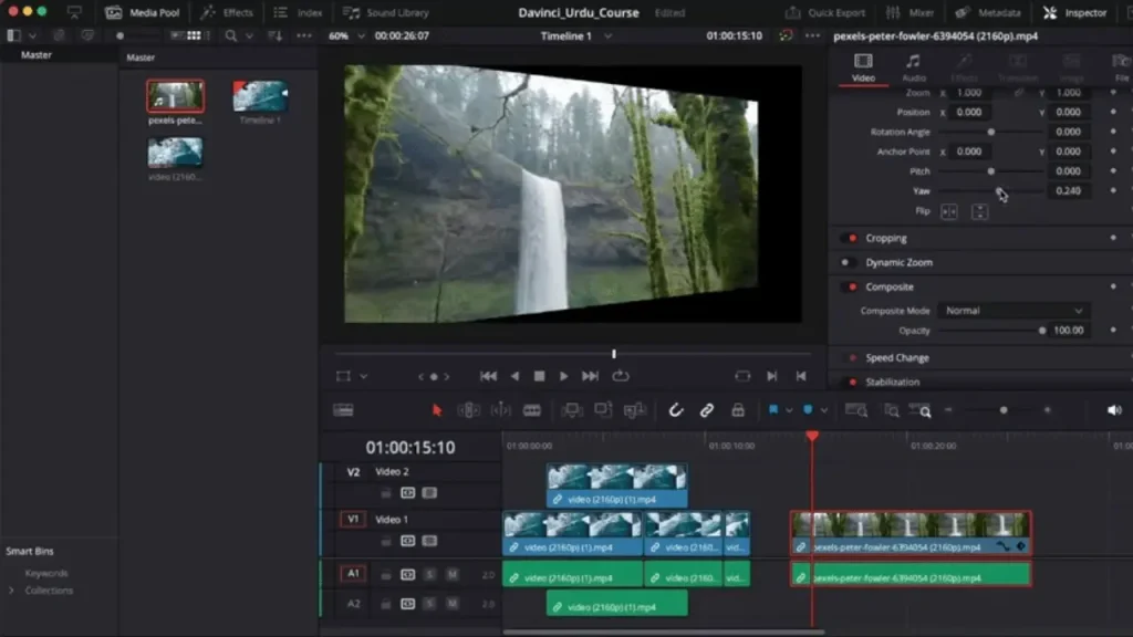 davinci resolve interface